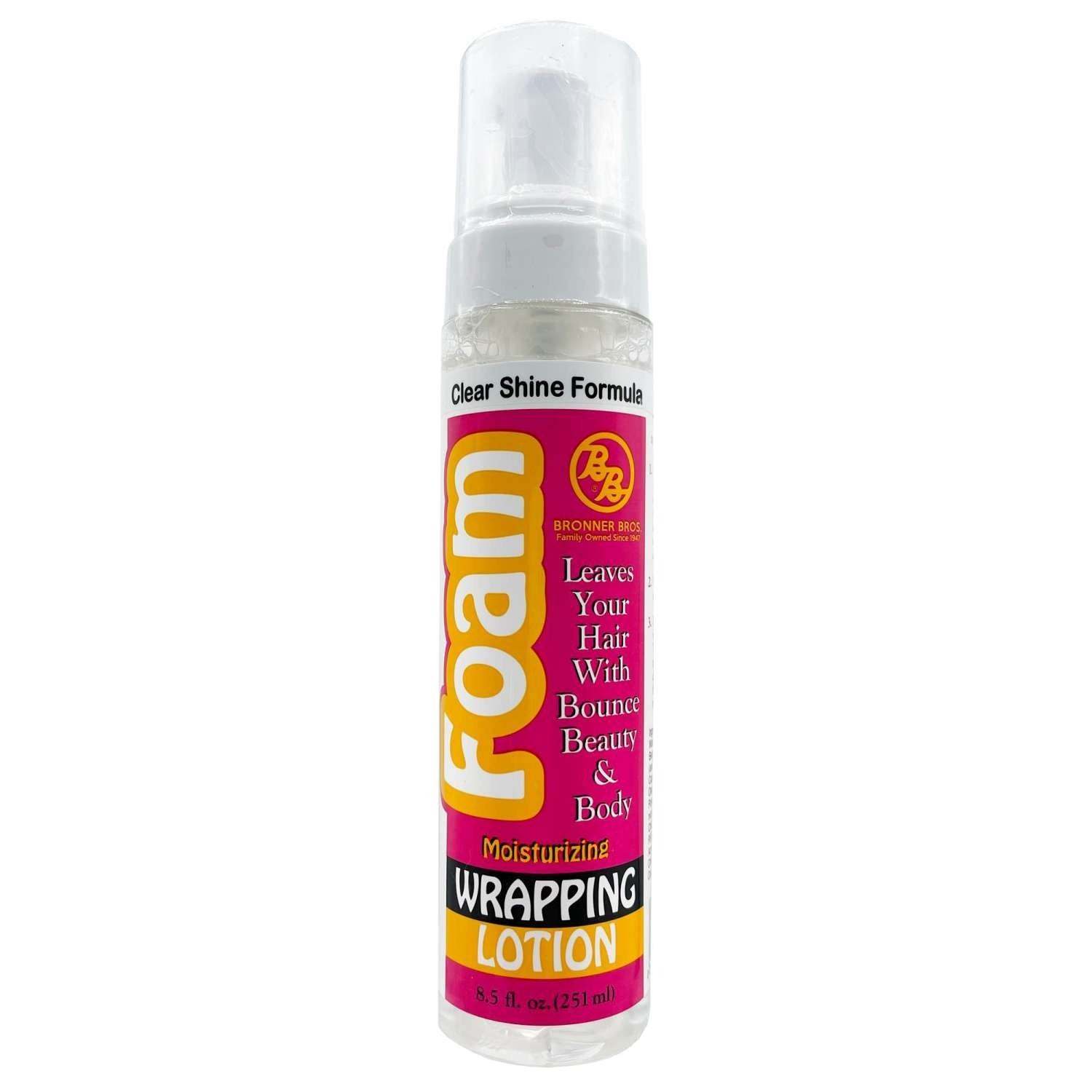 Bonner Bros. Moisturizing Foam Wrap Lotion 8.5 Oz Bronner Bros Moisturizing Foam Wrap Lotion 8.5 oz