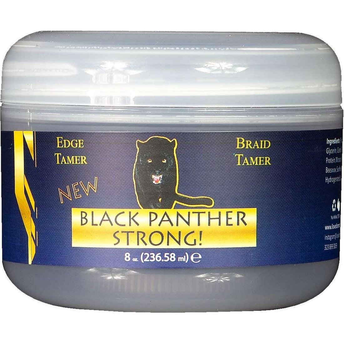 Black Panther Edge 24 Hour Hold 8 Oz Black Panther Strong Hold Edge Control 8 oz for sleek edges braids and locs