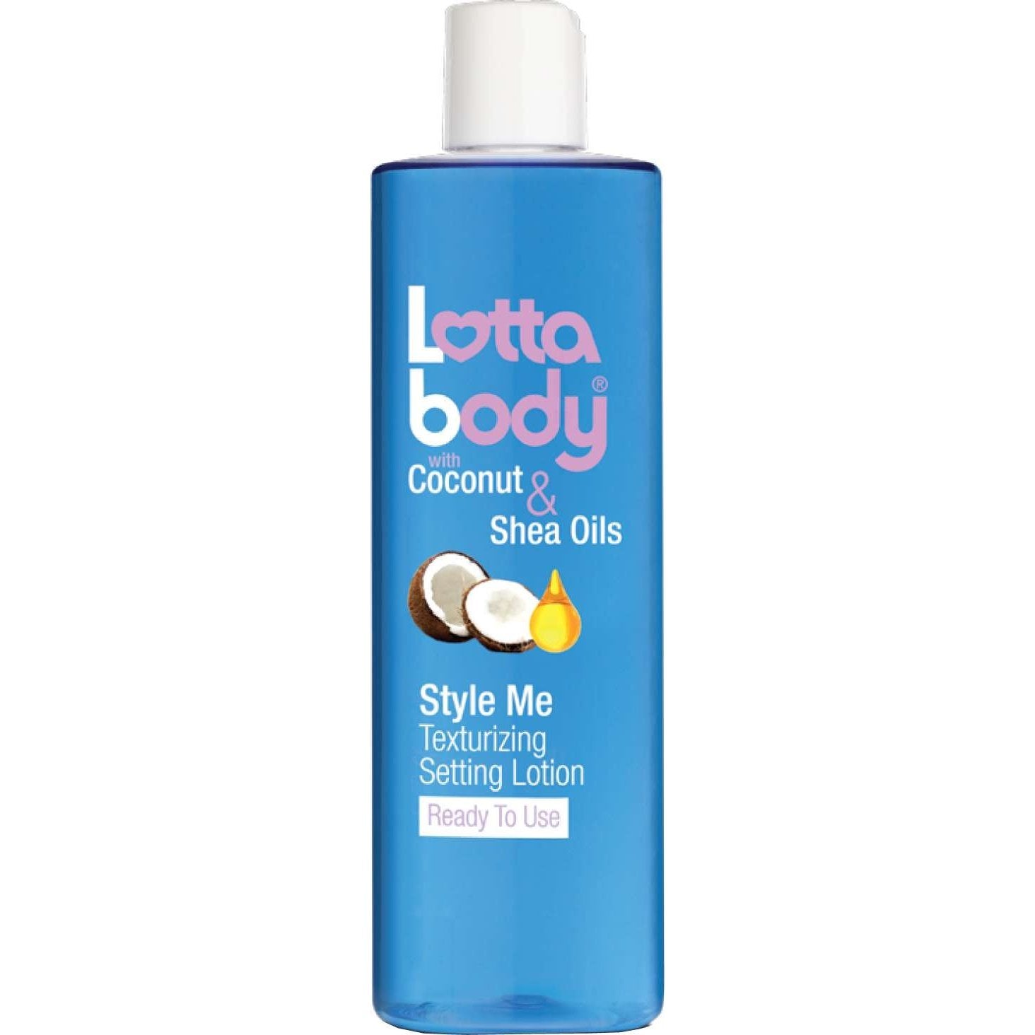 Lottabody Coconut Shea Style Me Setting Lotion 12 Oz Lottabody Style Me Texturizing Setting Lotion 12 oz for roller sets and blow styling