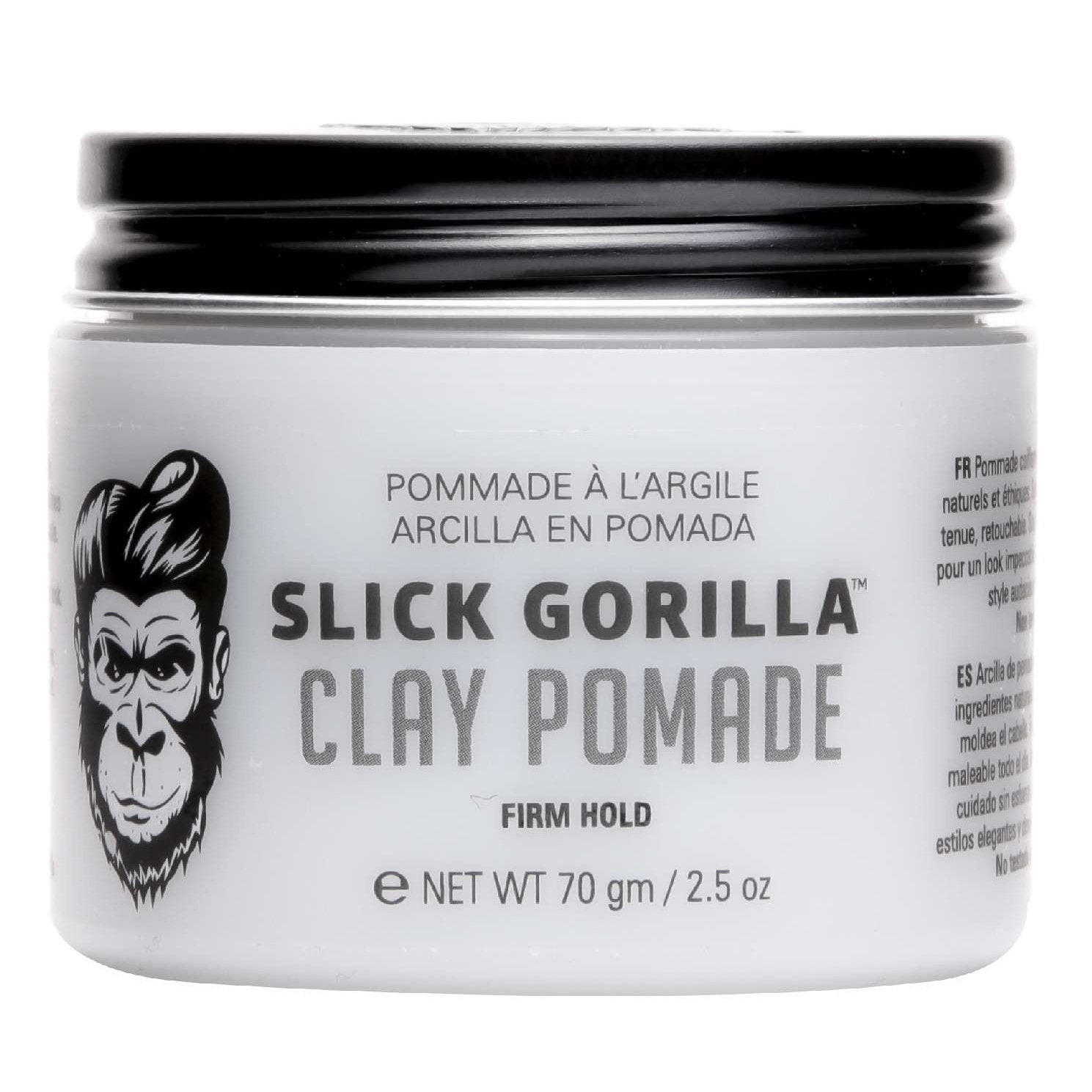 Slick Gorilla Clay Pomade Firm Hold 2.5 Oz Slick Gorilla Clay Pomade Firm Hold 2.5 oz for structured barber styles