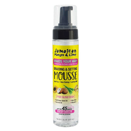 Jamaican Mango and Lime Braid and Setting Mousse 8 oz for braids twists and locs